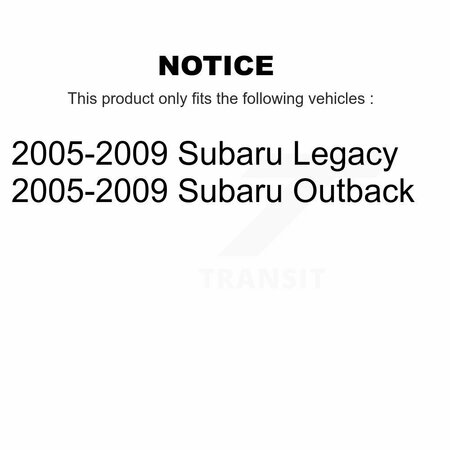 Kugel Rear Wheel Bearing Hub Assembly For 2005-2009 Subaru Outback Legacy 70-512293